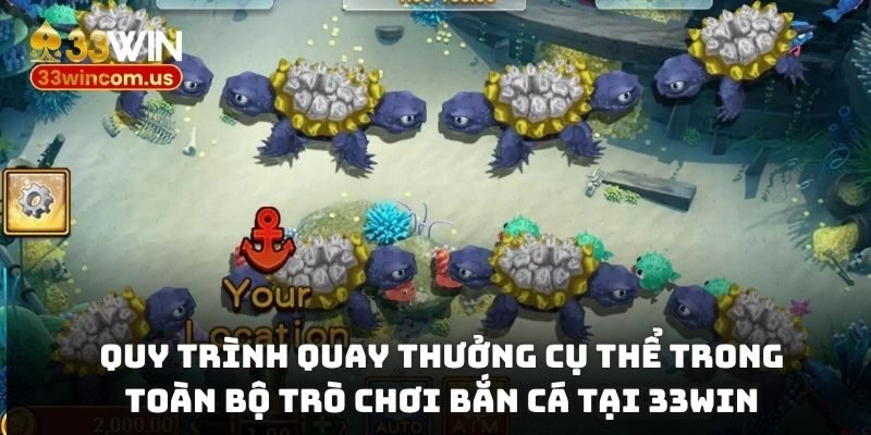 Quy trình quay thưởng cụ thể trong toàn bộ trò chơi bắn cá tại 33WIN